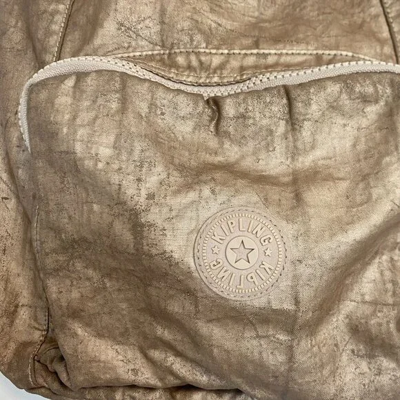 Kipling Gold Backpack - Picture 3 of 15